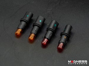 FIAT 500 Side Marker Upgrade Kit - set of 4 - Front+Rear - Halogen - Smoked